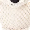 Pluszowy miś dla psa z dźwiękiem, kremowo-biały, 19cm - 8719138062799
