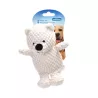 Pluszowy miś dla psa z dźwiękiem, kremowo-biały, 19cm - 8719138062799