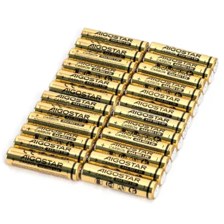 Baterie węglowo-cynkowe AAA R03 1,5V Aigostar, 24 szt. - 8433325429331