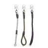 Krótka smycz linowa odblaskowa z karabińczykiem, kolor losowy - 8719138200887