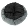 Okrągłe legowisko dla psa z aksamitu PV w kolorowe bloki, śr. 70 cm - 8719138220106