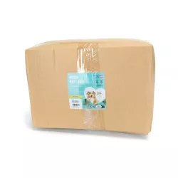 Okrągłe legowisko dla psa z aksamitu PV w kolorowe bloki, śr. 70 cm - 8719138220106