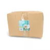Okrągłe legowisko dla psa z aksamitu PV w kolorowe bloki, śr. 70 cm - 8719138220106