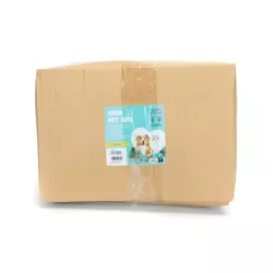 Okrągłe legowisko dla psa z aksamitu PV w kolorowe bloki, śr. 70 cm - 8719138220106