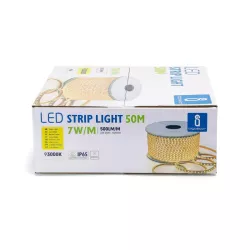 Taśma LED z układem scalonym Żółta 50m 8mm - 8433325212995