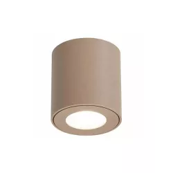 Oprawa natynkowa IP54 GU10 okrągła 80x84 beżowa-5904703032946