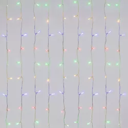 Kurtyna Świetlna LED 156 Diod Kolorowa 1,2x1,2m 3xAA - 8433325353186