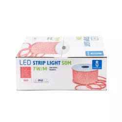Taśma LED z układem scalonym 2835-120 czerwona 50m 8mm - 8433325213008