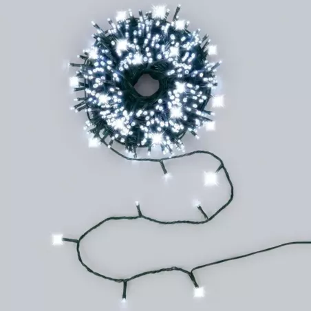 Lampki Choinkowe LED Białe 200 Diod 20m Timer IP44 - 8433325226688