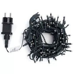 Lampki Choinkowe LED Białe 200 Diod 20m Timer IP44 - 8433325226688