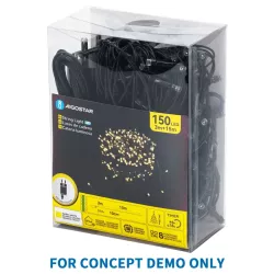 Lampki Choinkowe LED Niebieskie 100 Diod 10m Timer IP44 - 8433325227029