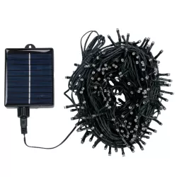 Solarny Łańcuch Świetlny LED 300 Lampek 30m Ciepła Biel 8 Trybów - 8433325221300