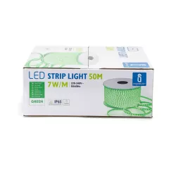 Taśma LED z układem scalonym Zielona 50m 8mm - 8433325213015