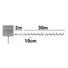 Solarny Łańcuch Świetlny LED 300 Lampek 30m Ciepła Biel 8 Trybów - 8433325221300