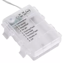 Kurtyna Świetlna LED 156 Diod Kolorowa 1,2x1,2m 3xAA - 8433325353186