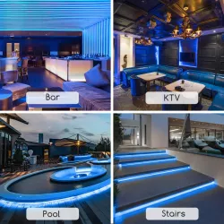 Taśma LED z układem scalonym 2835-120 niebieska 50m 8mm - 8433325213022