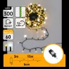 Lampki Choinkowe LED Ciepłe 300 Diod 15m Timer IP44 - 8433325351618