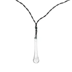 Solarna girlanda LED, krople deszczu, zimna biel - 8433325301033
