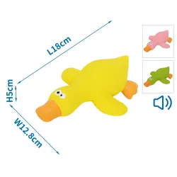 Piszcząca Kaczka zabawka dla psa 18cm do rzucania i gryzienia - 8719138148264