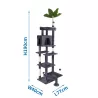 Drapak-drzewko dla kota z domkiem i platformami, wys. 190cm - 8719138148882
