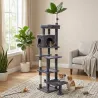 Drapak-drzewko dla kota z domkiem i platformami, wys. 190cm - 8719138148882