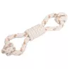 Zabawka z liny dla psa dwustronna sznurkowa do gryzienia 36x8x5.5cm - 8719138147724