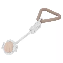 Duża wytrzymała zabawka z liny dla psa do przeciągania 37x13x6.5cm - 8719138147809