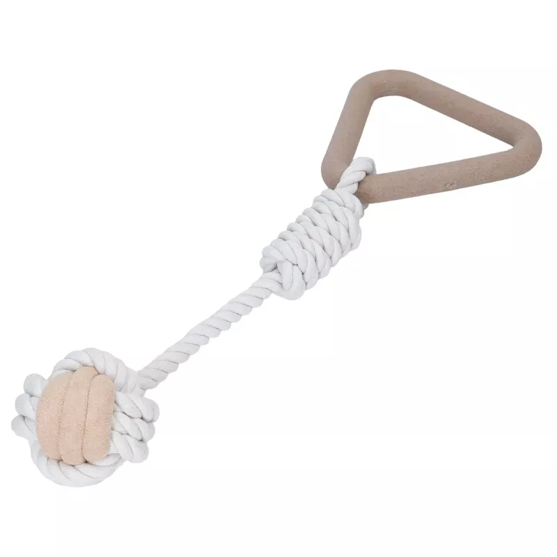 Duża wytrzymała zabawka z liny dla psa do przeciągania 37x13x6.5cm - 8719138147809