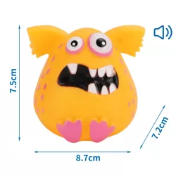 Piszcząca zabawka winylowa dla psa, Potworek, 8,7cm - 8719138148158
