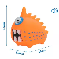 Piszcząca zabawka winylowa dla psa, Potwór Jednooki, 10cm - 8719138148189
