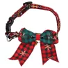 Obroża świąteczna dla psa i kota z muszką, L23-40cm - 8719138144662