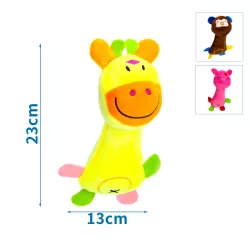 Pluszowa zabawka dla psa, żyrafa/miś/świnka, 23cm - 8719138039913