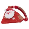 Bandana świąteczna dla psa i kota z Mikołajem, L23-40cm - 8719138144655