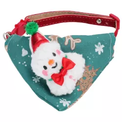 Bandana świąteczna dla psa i kota z Mikołajem, L23-40cm - 8719138144655