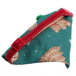 Bandana świąteczna dla psa i kota z Mikołajem, L23-40cm - 8719138144655