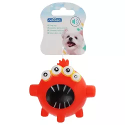Piszcząca zabawka winylowa dla psa, Potworek Czterooki, 10cm - 8719138148165