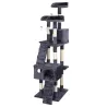 Drapak-drzewko dla kota z domkami, ciemnoszary, 170cm - 8719138148868