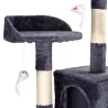 Drapak-drzewko dla kota z domkami, ciemnoszary, 170cm - 8719138148868