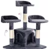 Drapak-drzewko dla kota z domkami, ciemnoszary, 170cm - 8719138148868