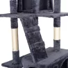 Drapak-drzewko dla kota z domkami, ciemnoszary, 170cm - 8719138148868