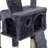 Drapak-drzewko dla kota z domkami, ciemnoszary, 170cm - 8719138148868