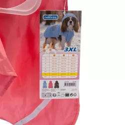 Płaszcz przeciwdeszczowy dla psa z kapturem, rozmiar 3XL - 8719138142446