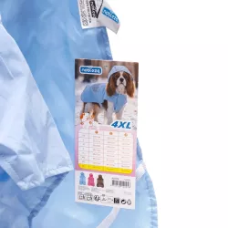 Płaszcz przeciwdeszczowy dla psa z kapturem, rozmiar 4XL - 8719138142453