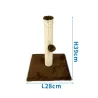 Klasyczny drapak dla kota z sizalową liną i piłeczkami – 39 cm - 8719138196647