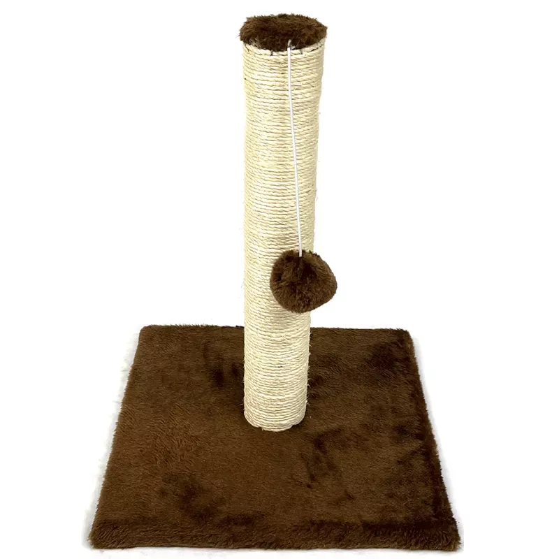 Klasyczny drapak dla kota z sizalową liną i piłeczkami – 39 cm - 8719138196647