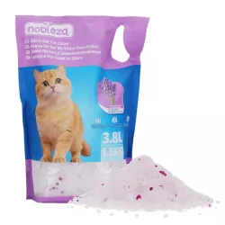Żwirek dla kota 1.5kg 3.8L silikonowy o zapachu lawendowym - 8719138148592