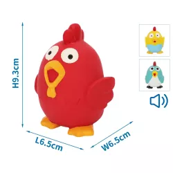 Piszcząca zabawka lateksowa dla psa, kurczaczek, 9,3cm - 8719138148240