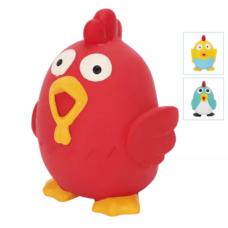 Piszcząca zabawka lateksowa dla psa, kurczaczek, 9,3cm - 8719138148240