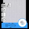 Kurtyna świetlna LED na baterie 3xAA, 120 LED - 8433325353131