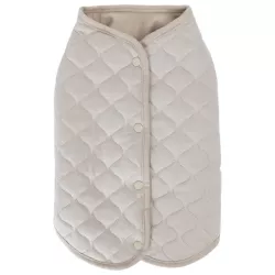 Pikowana kamizelka dla psa, okrągły dekolt, rozmiar M - 8719138141432